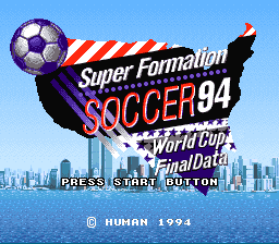 Super Formation Soccer '94 - World Cup Final Data